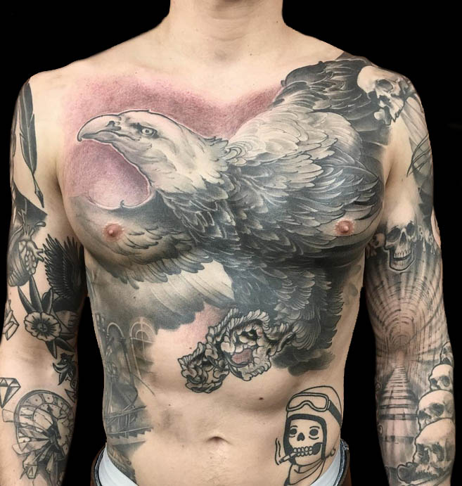 Jack Applegate. Custom tattoos in all styles, Dead Slow Brighton